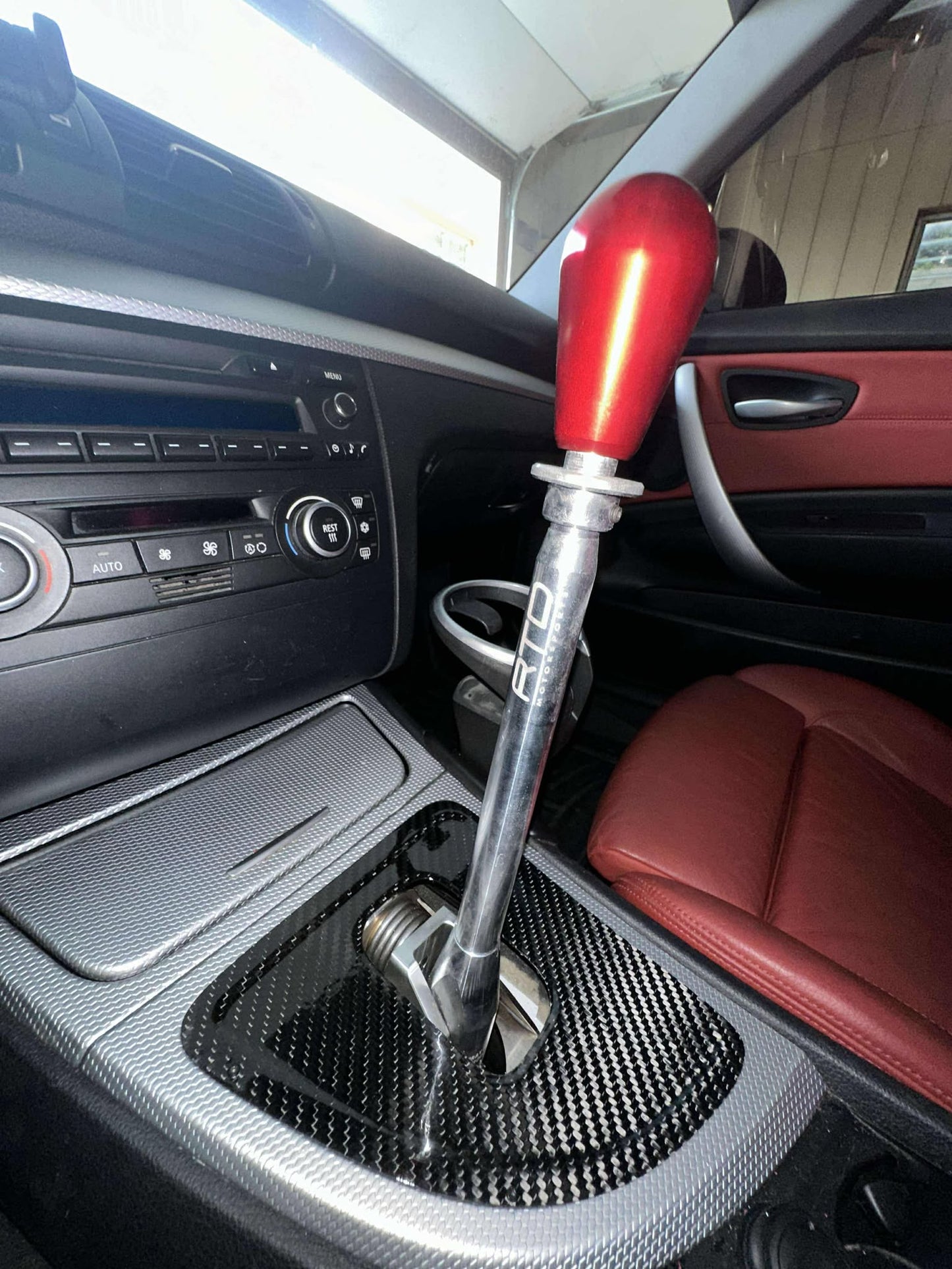 Lenz Composites Carbon Fiber Shift Plate (2008-2013 BMW 1 Series w/ RTD Shifter)