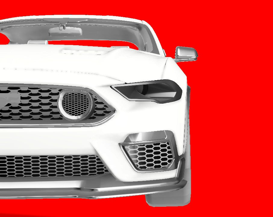 Lenz Composites ASA Plastic Headlight Intake Duct (2018-2023 Mustang)