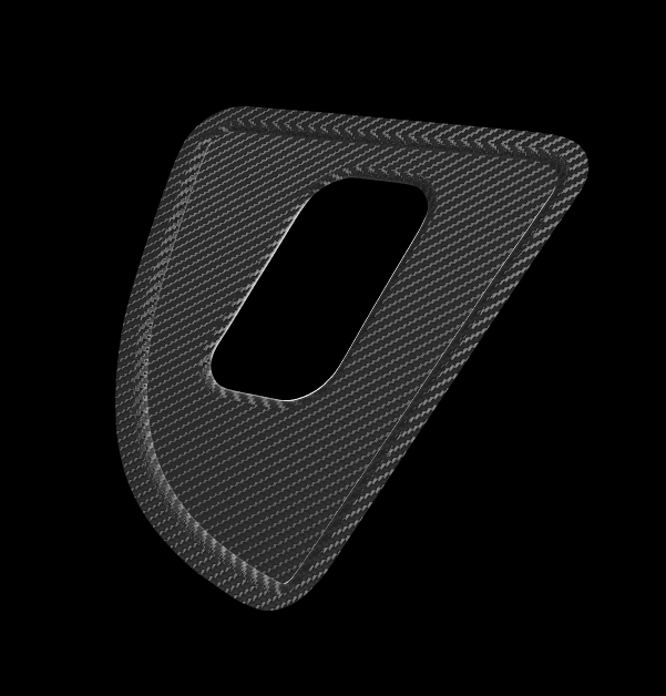 Lenz Composites Carbon Fiber Shift Plate (2008-2013 BMW 1 Series w/ RTD Shifter)