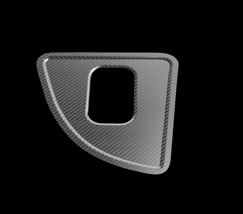 Lenz Composites Carbon Fiber Shift Plate (2008-2013 BMW 1 Series w/ RTD Shifter)