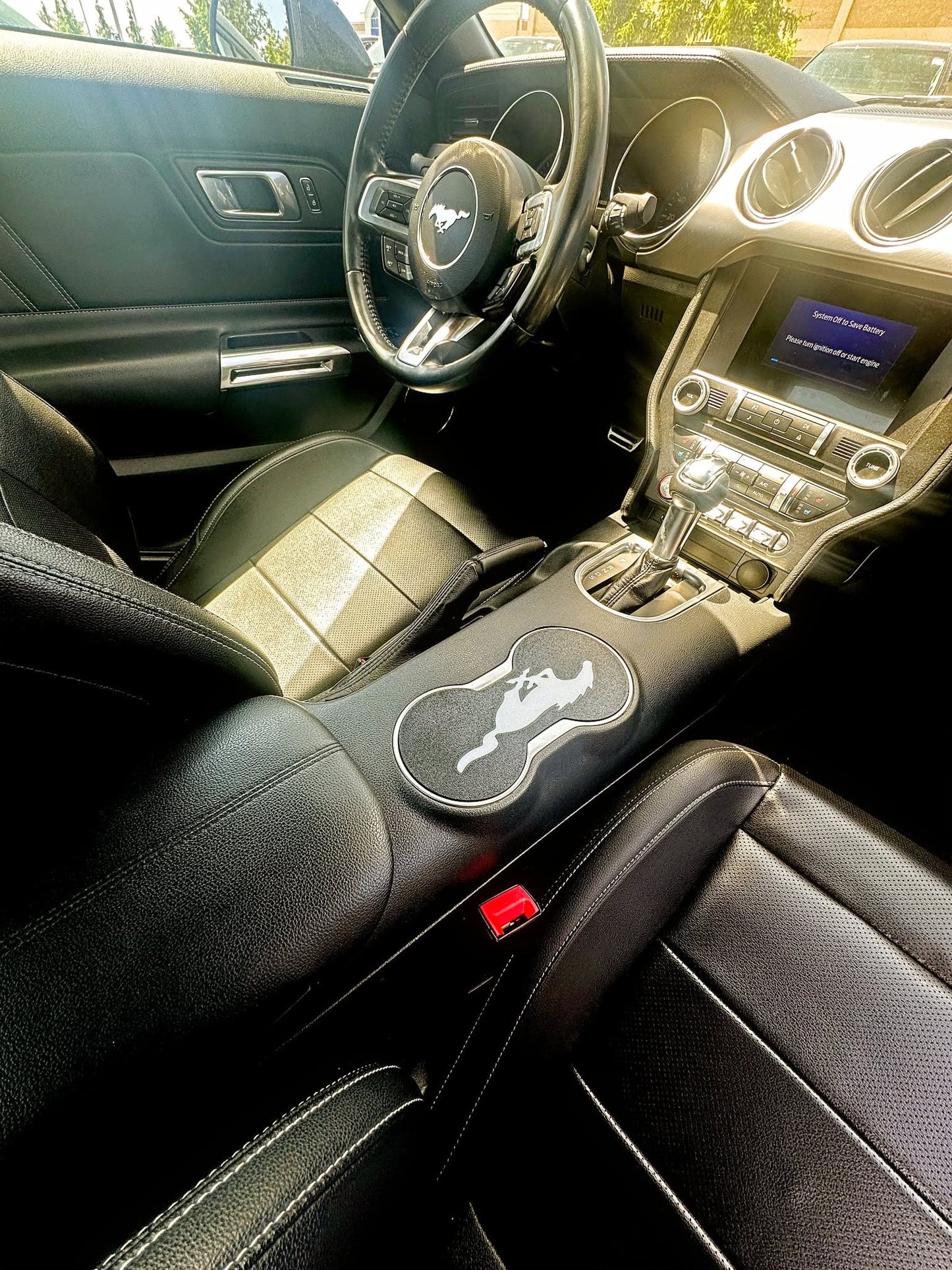 Polt Designs Center Console Cup Holder Cover (2015-2023 Mustang)