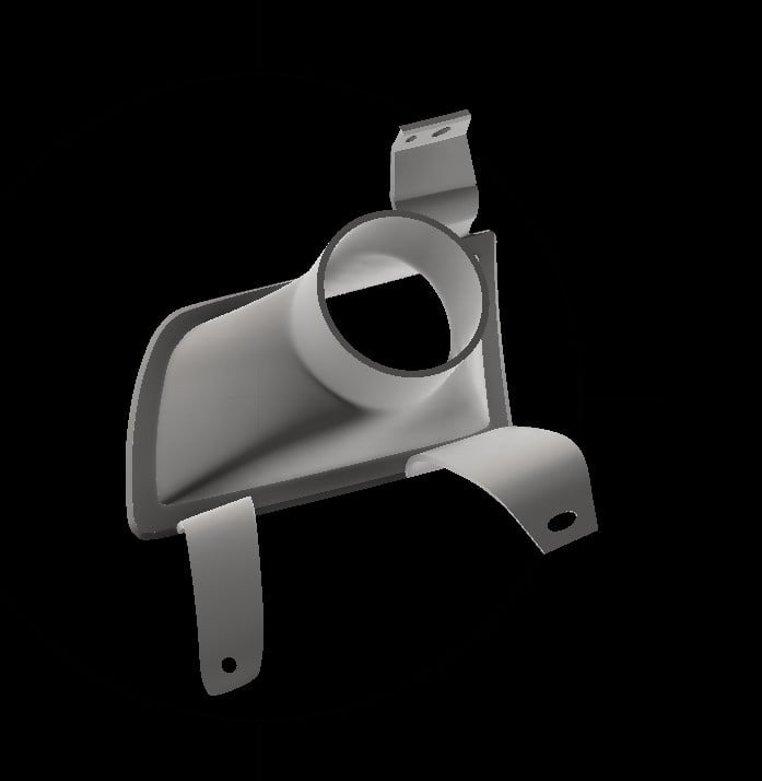 Lenz Composites Plastic Headlight Intake Duct (2010-2014 Mustang)