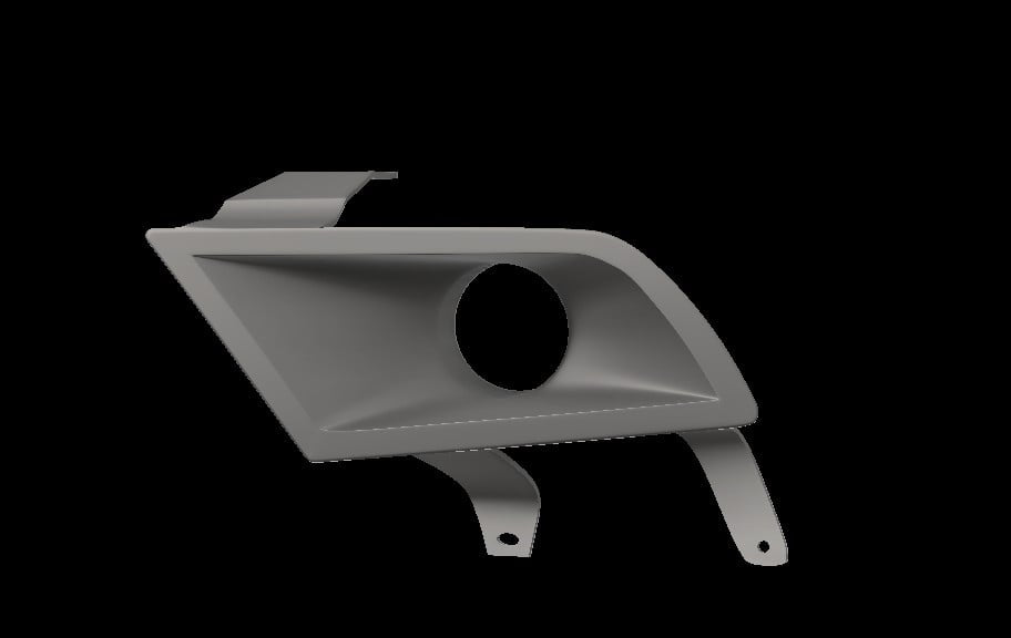 Lenz Composites Plastic Headlight Intake Duct (2010-2014 Mustang)