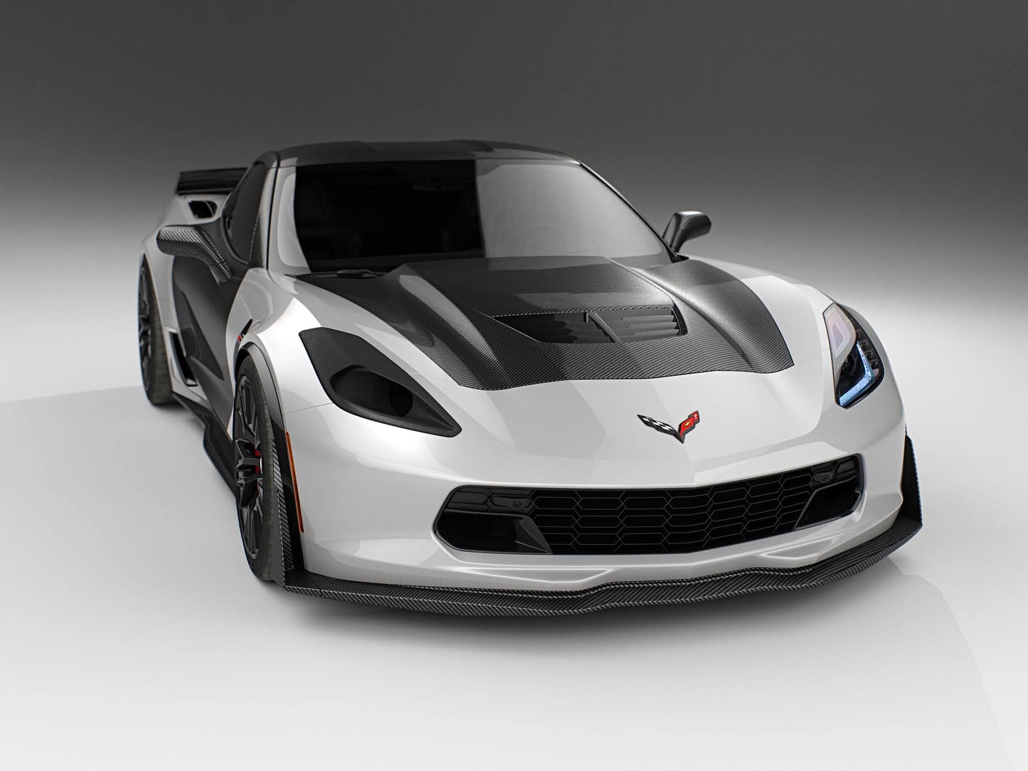 Lenz Composites ABS Headlight Intake Duct (2014-2019 C7 Corvette)