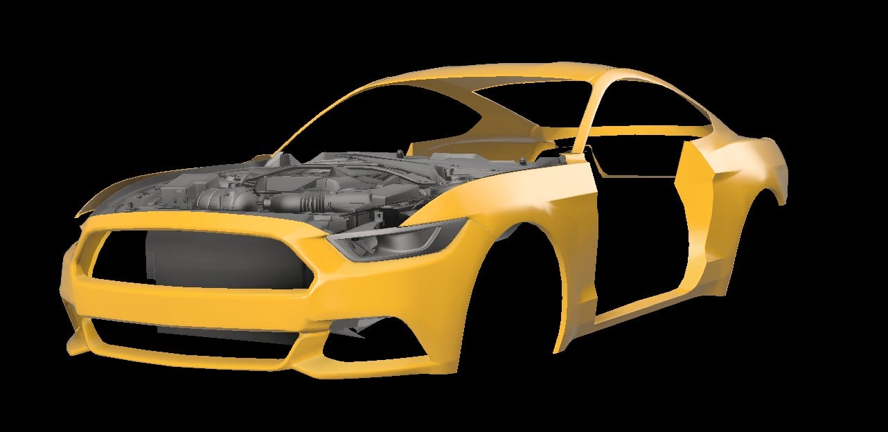 Lenz Composites Plastic Headlight Intake Duct (2015-2017 Mustang)