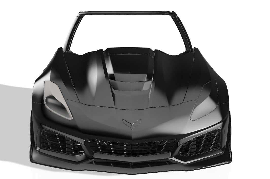 Lenz Composites ABS Headlight Intake Duct (2014-2019 C7 Corvette)