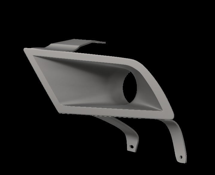 Lenz Composites Plastic Headlight Intake Duct (2010-2014 Mustang)