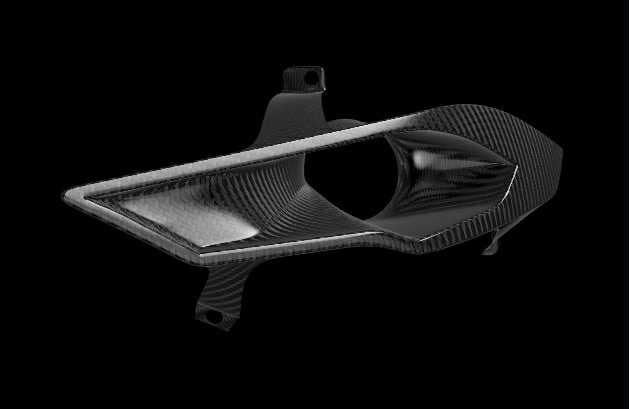 Lenz Composites Carbon Fiber Headlight Intake Duct (2018-2023 Mustang)
