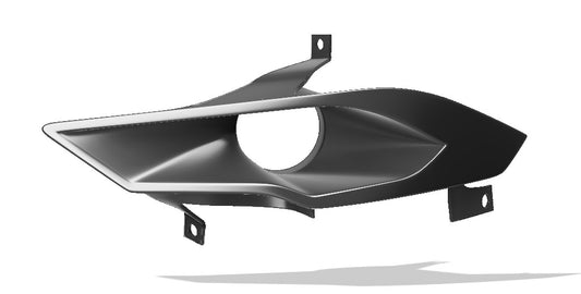 Lenz Composites ASA Plastic Headlight Intake Duct (2018-2023 Mustang)