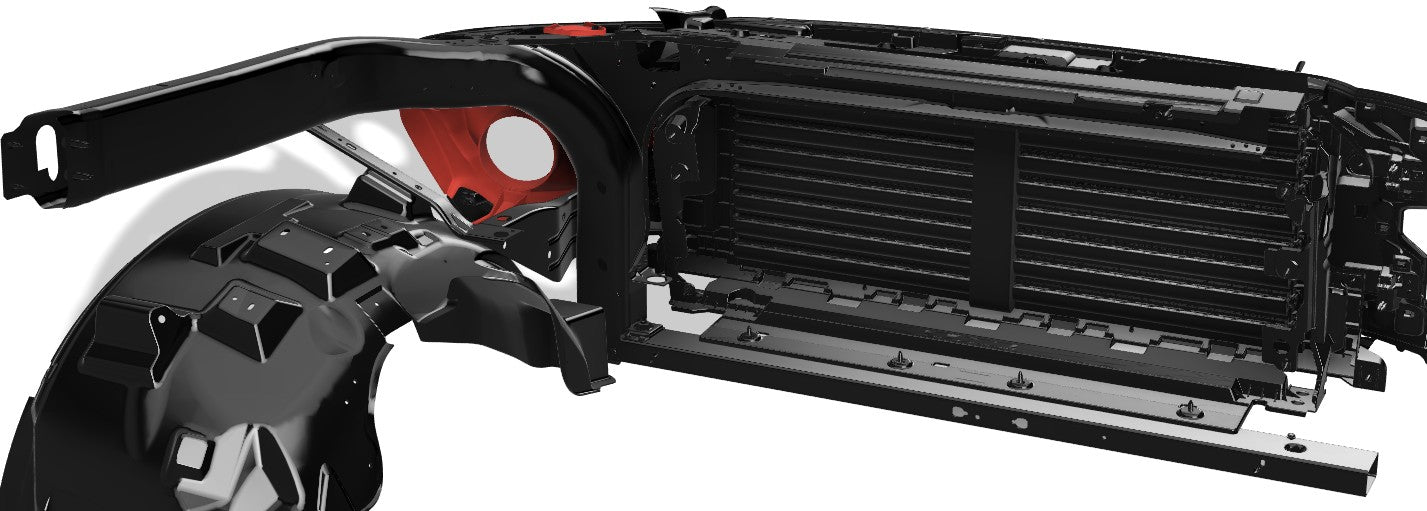 Lenz Composites ABS Headlight Intake Duct (2024-2026 F-150 STX / XLT / XL/ Tremor)