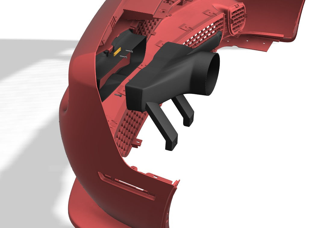 Lenz Composites ABS Headlight Intake Duct (2015-2023 Dodge Challenger)