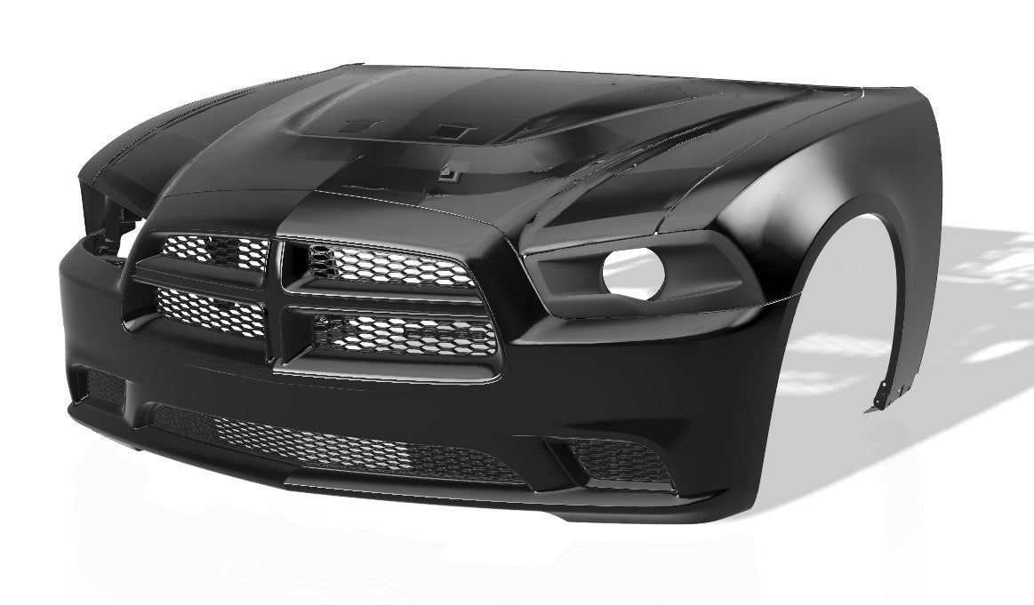 Lenz Composites ABS Headlight Intake Duct (2011-2014 Dodge Charger)