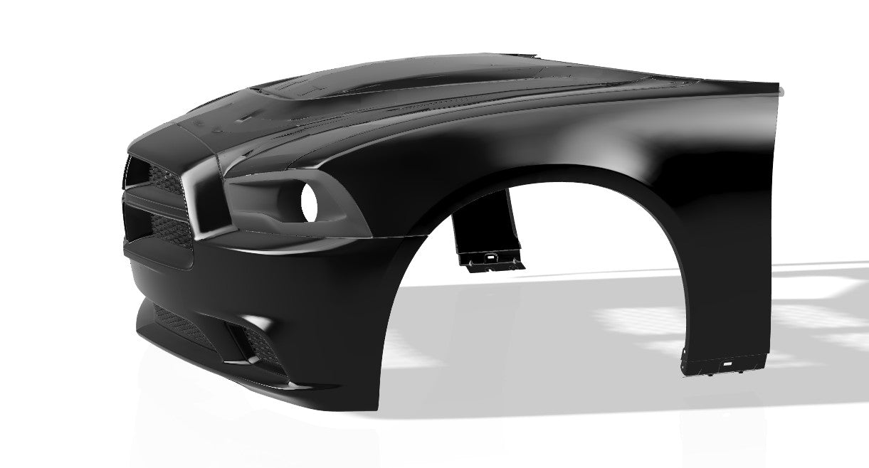 Lenz Composites ABS Headlight Intake Duct (2011-2014 Dodge Charger)