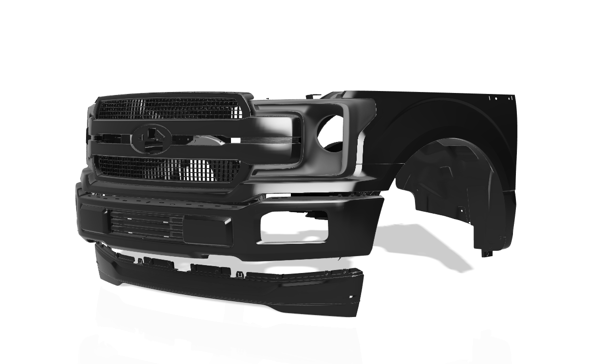 Lenz Composites ABS Headlight Intake Duct (2018-2020 F-150)
