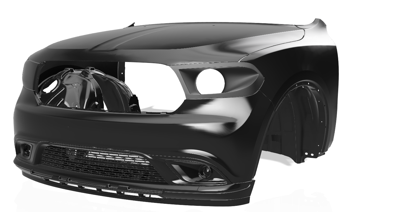 Lenz Composites ABS Headlight Intake Duct (2014-2020 Dodge Durango)