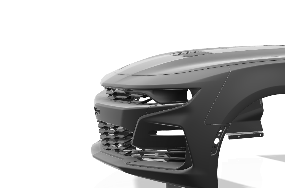 Lenz Composites ABS Headlight Intake Duct (2019-2024 Camaro SS / RS)