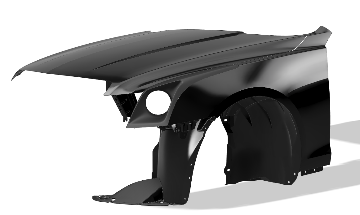 Lenz Composites ABS Headlight Intake Duct (2016-2019 Cadillac CTS-V / ATS-V & 2014-2019 Cadillac CTS / ATS)