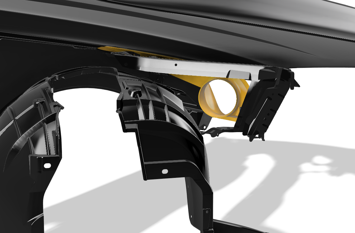 Lenz Composites ABS Headlight Intake Duct (2016-2019 Cadillac CTS-V / ATS-V & 2014-2019 Cadillac CTS / ATS)