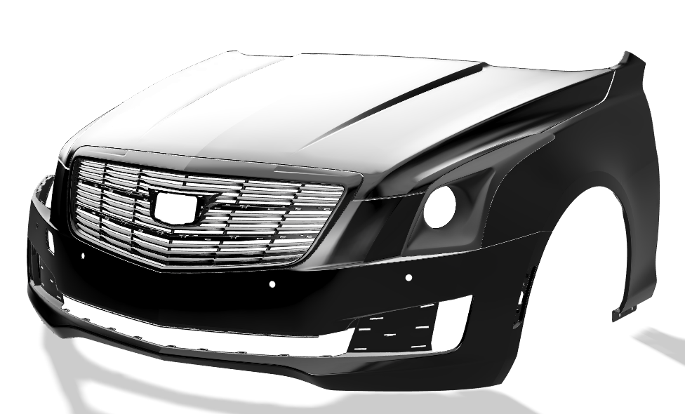 Lenz Composites ABS Headlight Intake Duct (2016-2019 Cadillac CTS-V / ATS-V & 2014-2019 Cadillac CTS / ATS)