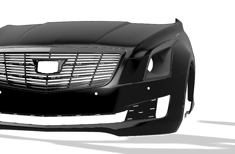 Lenz Composites ABS Headlight Intake Duct (2016-2019 Cadillac CTS-V / ATS-V & 2014-2019 Cadillac CTS / ATS)