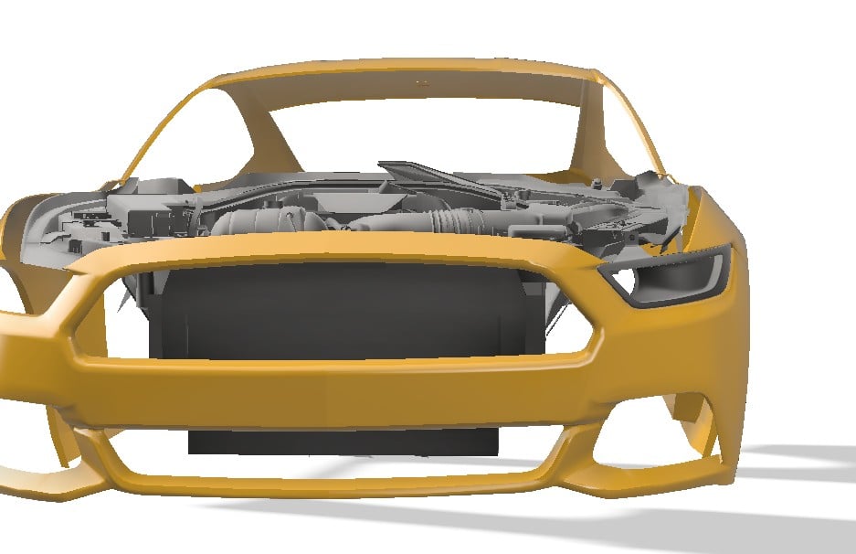 Lenz Composites Plastic Headlight Intake Duct (2015-2017 Mustang)