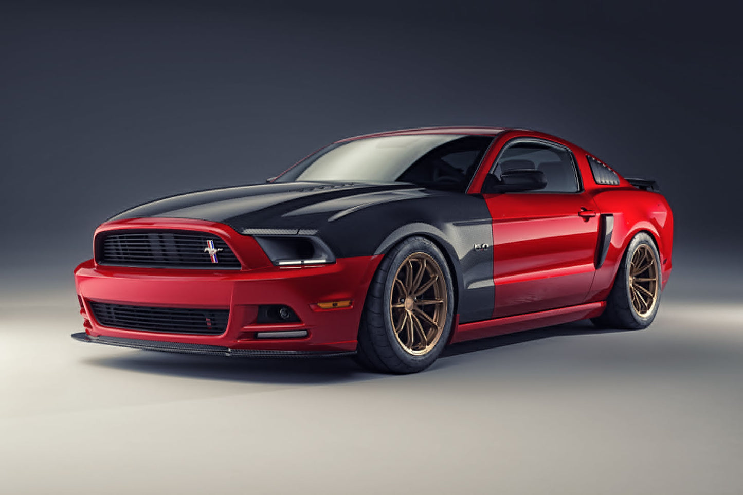 Lenz Composites V2 LED Headlight Intake Duct (2010-2014 Mustang / Shelby GT500)
