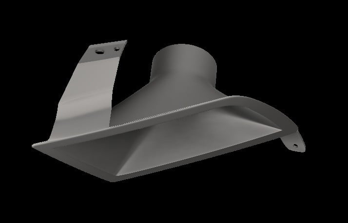 Lenz Composites Plastic Headlight Intake Duct (2010-2014 Mustang)