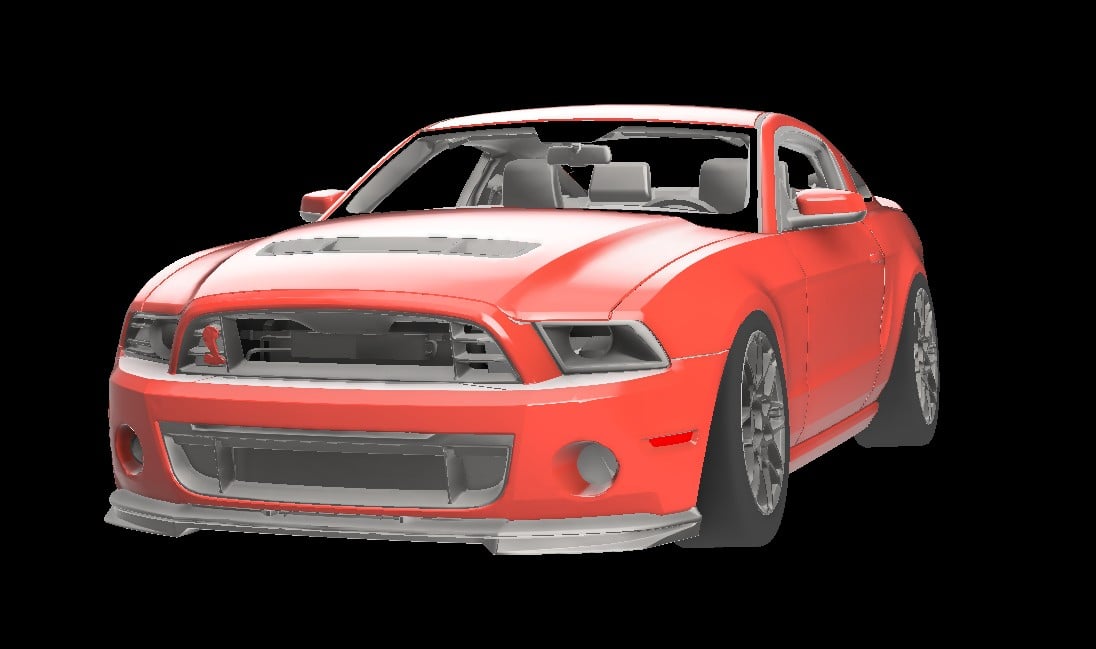 Lenz Composites Plastic Headlight Intake Duct (2010-2014 Mustang)