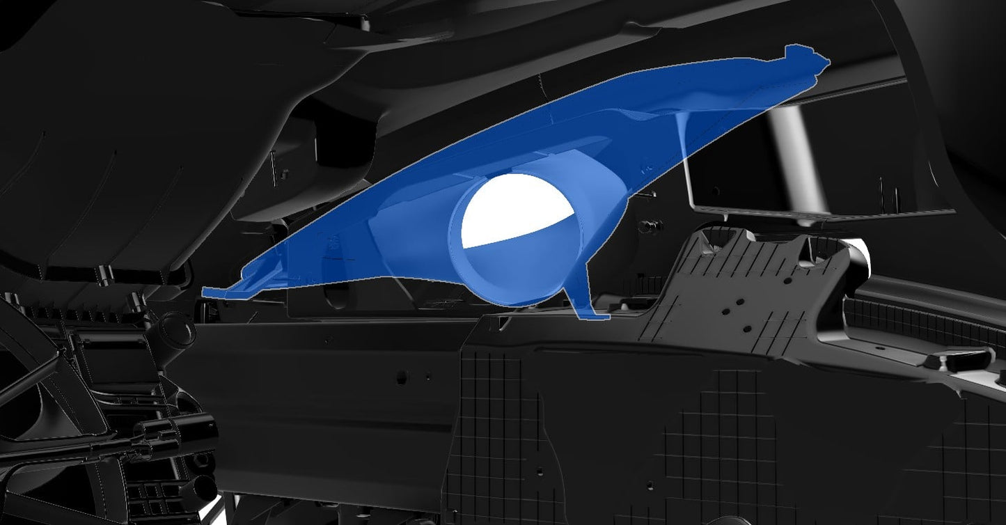 Lenz Composites ABS Headlight Intake Duct (2014-2019 C7 Corvette)